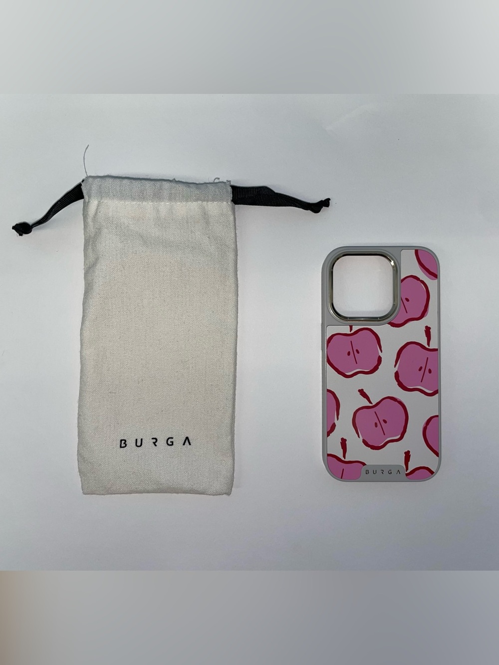 Burga Pink Apple Print Protective Phone Case